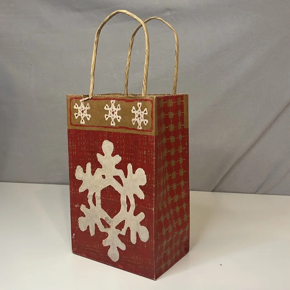 Collection of 9 Holiday Gift Bags (Cloth and Paper)